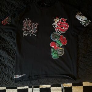 Men's Black Graphic Short Sleeve Tee